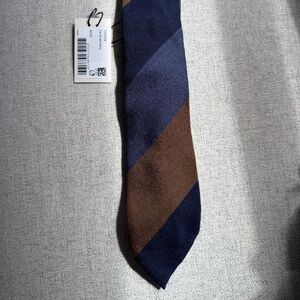 SUITSUPPLY Navy Blue Brown necktie
